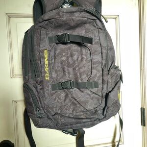 Dakine Camo and Yellow Men's Backpack